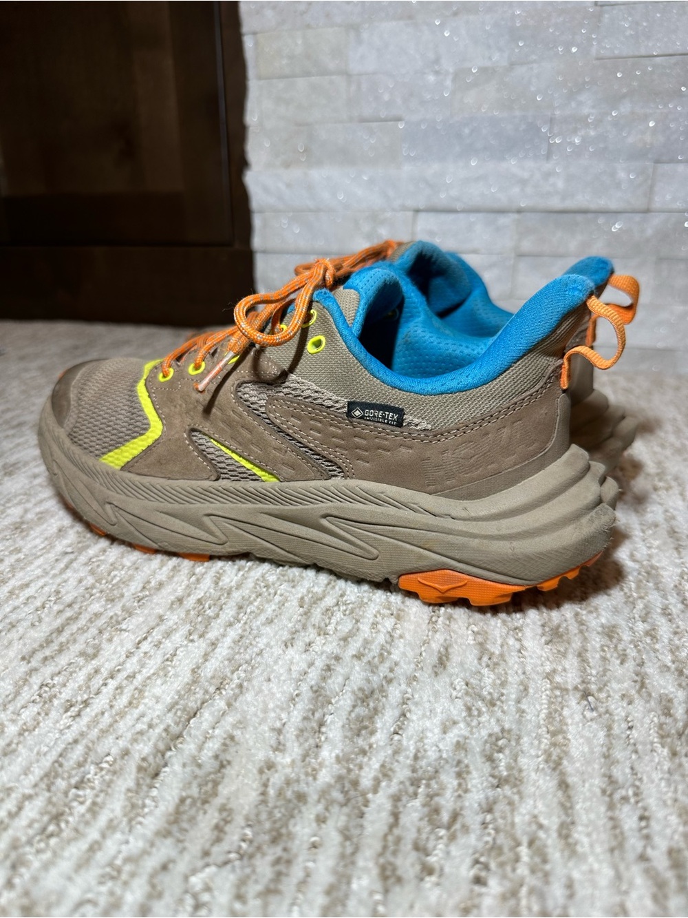 HOKA Anacapa 2 Low GTX Gore-Tex Hiking Shoes Women’s 5.5 Brown Orange